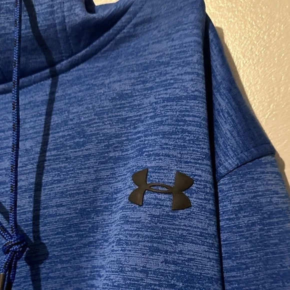 Under Armour Men's Heathered Blue Hoodie XXL - Picture 2 of 4